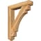 Ekena Millwork Merced Arts and Crafts Rough Sawn Bracket w/ Offset Brace, Western Red Cedar, 6"W x 30"D x 36"H BKT0604X30X36MRC03RWR - alternate 1